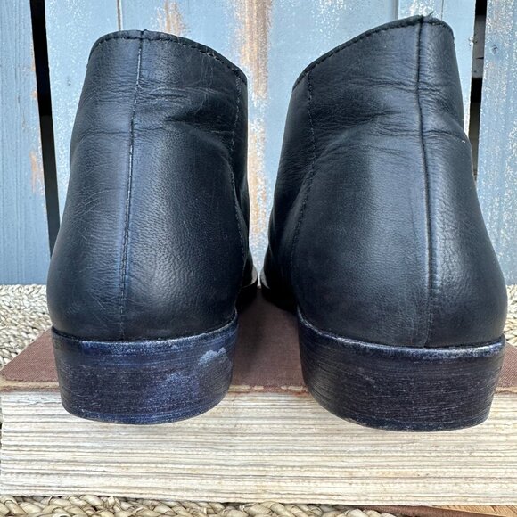 Free People Mont Blanc Leather Sandals Sz EU 37, US 6.5 Black - Picture 5 of 16